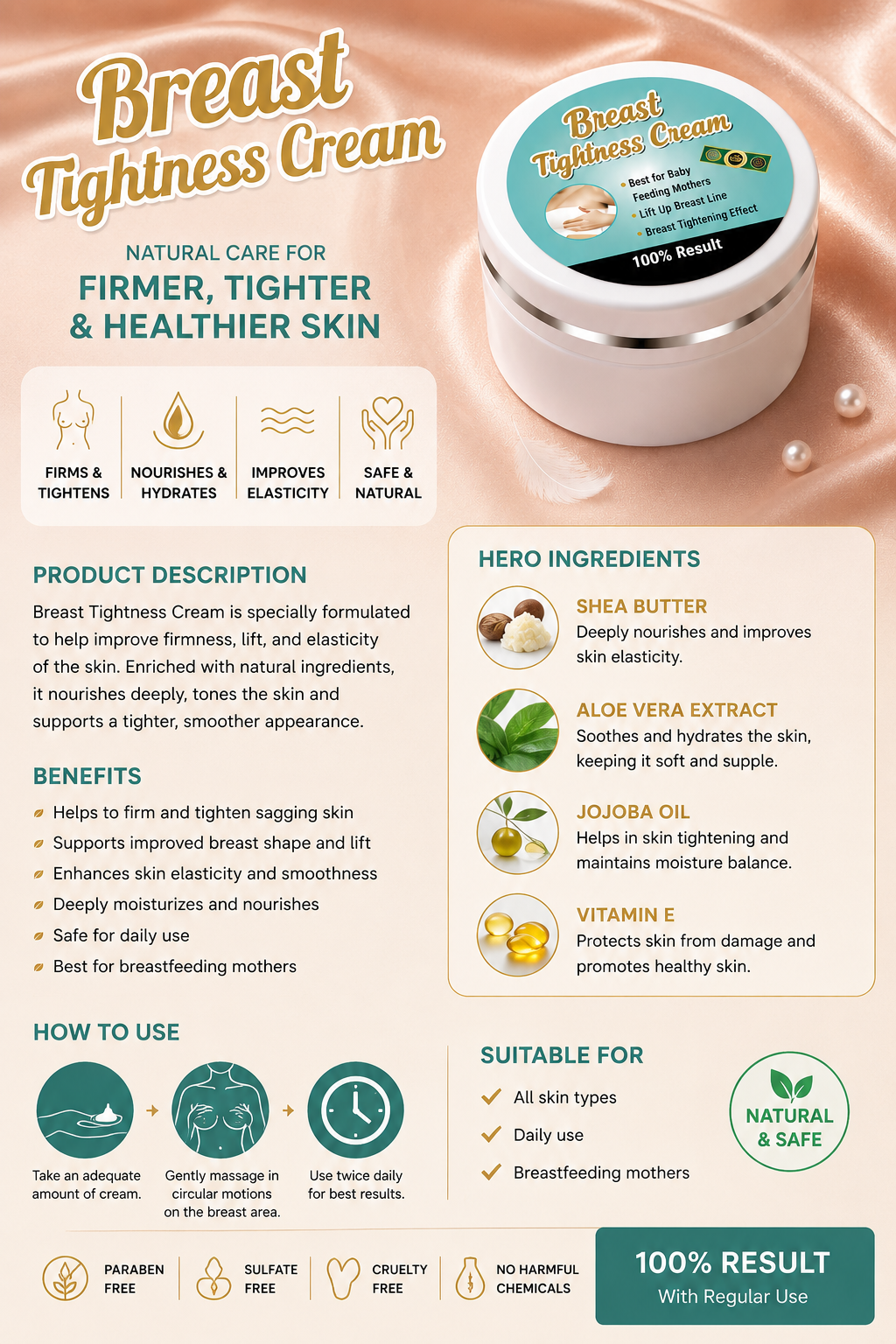 Breast Tightness Cream – Firming & Nourishing Breast Care